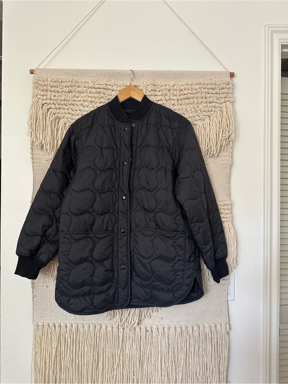Madewell Quilted Oversized Bomber Jacket